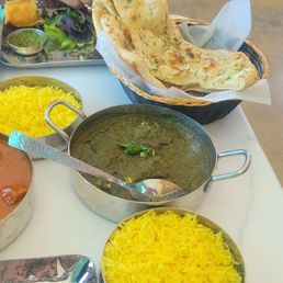Chicken tikka and saag Chicken tikka and saag