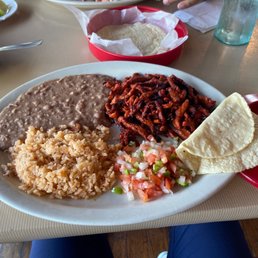 so good !! first time here but this is some tasty al pastor plate so good !! first time here but this is some tasty al pastor plate
