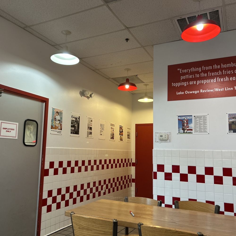 Five Guys - Inside - Burgers Near Me - Germantown, Maryland