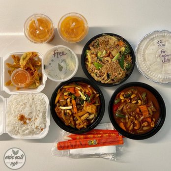 Nicky's Thai Kitchen - Two free Thai Iced Teas, free soup, Crab Rangoon, Steamed Noodles, Chili Mango Tofu, Cashew Beef, Pineapple Fried Rice, Steamed White Rice - Thai Near Me - Pittsburgh, Pennsylvania Nicky's Thai Kitchen - Two free Thai Iced Teas, free soup, Crab Rangoon, Steamed Noodles, Chili Mango Tofu, Cashew Beef, Pineapple Fried Rice, Steamed White Rice - Thai Near Me - Pittsburgh, Pennsylvania