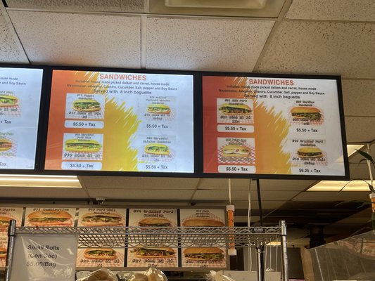 Q Bakery Sandwiches by null