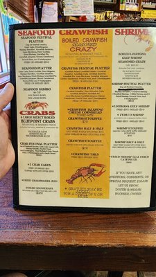 Menu photo 3 Crazy 'Bout Crawfish Breaux Bridge, LA