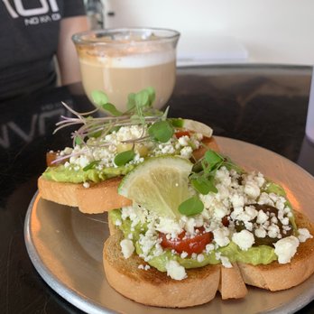Vibe Cafe - Loaded avocado toast and cappuccino - Cafes Near Me - Hilo, Hawaii Vibe Cafe - Loaded avocado toast and cappuccino - Cafes Near Me - Hilo, Hawaii