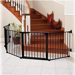 Baby Home Safety - Wide gates in black or white.