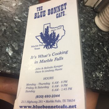 Blue Bonnet Cafe - Desserts Near Me - Marble Falls, Texas