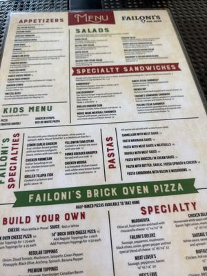 Menu photo 3 Failoni's Restaurant & Bar Saint Louis, MO Menu photo 3 Failoni's Restaurant & Bar Saint Louis, MO