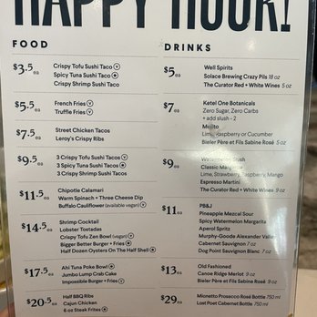 Earls Kitchen + Bar - Happy Hour Menu - New American Near Me - McLean, Virginia