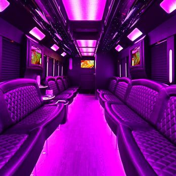 Cali Party Bus - 30-40 Person Tiffany IX Limo Bus - Party Bus Rentals Near Me - Oakland, California