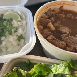Texas Taco Kitchen - Pozole with the fixings