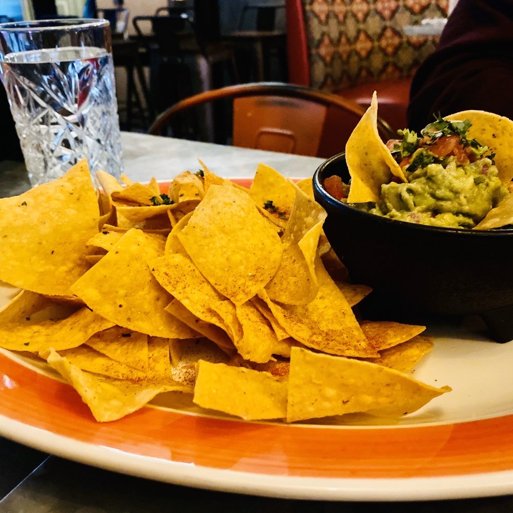 Fresco's Cantina - Michoacan Guacamole Ripe avocados, diced onions and tomato, fresh lime juice, and cilantro served with fresh corn chips. - Mexican Near Me - Astoria, New York Fresco's Cantina - Michoacan Guacamole Ripe avocados, diced onions and tomato, fresh lime juice, and cilantro served with fresh corn chips. - Mexican Near Me - Astoria, New York