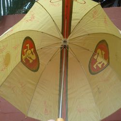 Signed umbrella YOUNG LOTT RATHAM GORE AND MANY MORE!