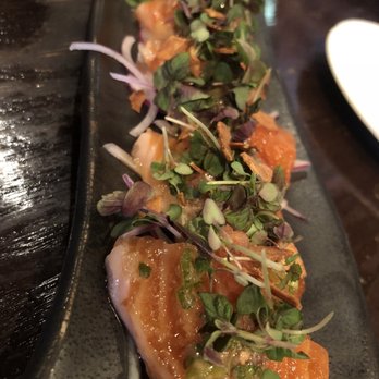 Kiraku - Salmon Carpaccio - Tapas/Small Plates Near Me - Berkeley, California Kiraku - Salmon Carpaccio - Tapas/Small Plates Near Me - Berkeley, California