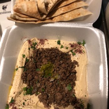 Olive - Beef Hummus with Lamb and beef - Lebanese Near Me - New Orleans, Louisiana