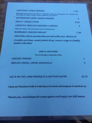 Menu photo 4 Waterfront Grille and Gathering Winchester, KY Menu photo 4 Waterfront Grille and Gathering Winchester, KY