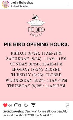 Pie Bird Bakeshop by null