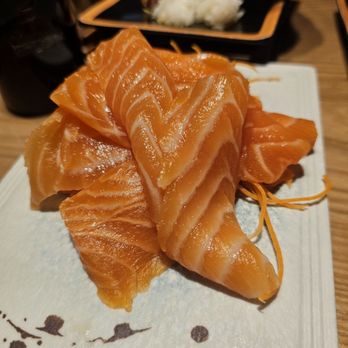 Tsukiji - Salmon sashimi. This was 10 pieces piled on top of each other. - Japanese Near Me - Fresno, California