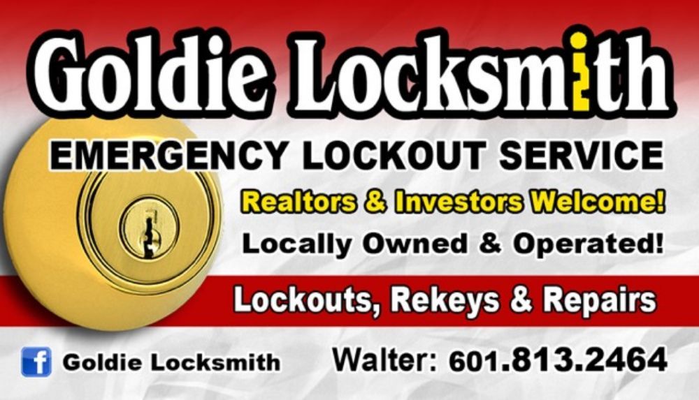 GOLDIE LOCKSMITH Jackson, Mississippi Keys & Locksmiths Phone