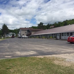 Side view of the motel