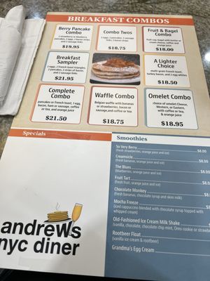 Menu photo 7 Andrews Nyc Diner New York, NY