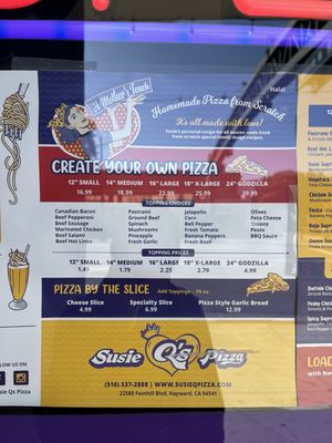 Menu photo 3 Susie Q’s Pizza Hayward, CA Menu photo 3 Susie Q’s Pizza Hayward, CA