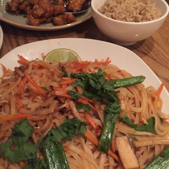 P.F. Chang's - Vegetarian padthai and spicy chicken. Padthai is the same price even without all the proteins added. - Chinese Near Me - Birmingham, Alabama P.F. Chang's - Vegetarian padthai and spicy chicken. Padthai is the same price even without all the proteins added. - Chinese Near Me - Birmingham, Alabama