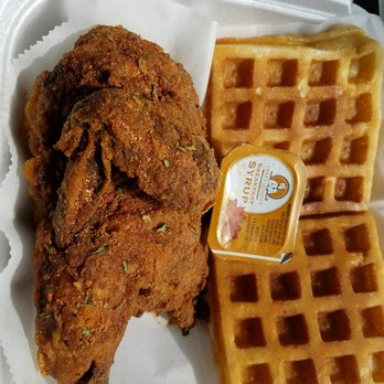 Flying Sobies - Original deep fried cornish hen with house made Belgian waffle. - Food Stands Near Me Flying Sobies - Original deep fried cornish hen with house made Belgian waffle. - Food Stands Near Me