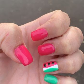 Number One Nail Pro - My watermelon manicure - Nail Salons Near Me - Renton, Washington Number One Nail Pro - My watermelon manicure - Nail Salons Near Me - Renton, Washington