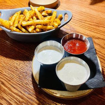 Rokka Whiskey Bar - Side of fries we ordered (and of course, ranch) - Whiskey Bars Near Me - Bellflower, California Rokka Whiskey Bar - Side of fries we ordered (and of course, ranch) - Whiskey Bars Near Me - Bellflower, California