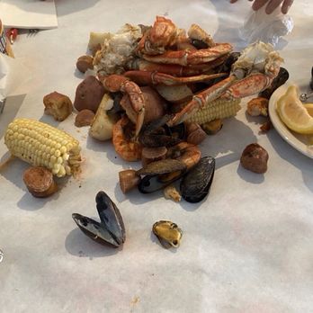 Cracked Crab - Bucket for two with the Alaskan Dungeness crab, mussels and shrimp. - Seafood Near Me - Pismo Beach, California Cracked Crab - Bucket for two with the Alaskan Dungeness crab, mussels and shrimp. - Seafood Near Me - Pismo Beach, California