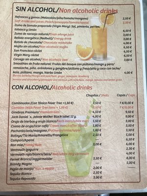Menu photo 4 Café de la Luz Madrid, M