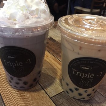 Triple-T - Taro milk tea hot latte & signature milk tea - Noodles Near Me - Gardena, California
