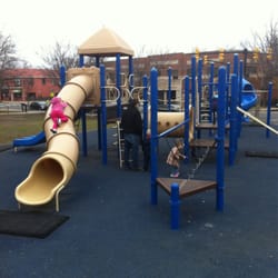 Mount Vernon Elementary Playground - One of two playground areas. This is for the big kids and doesn't have any shade.