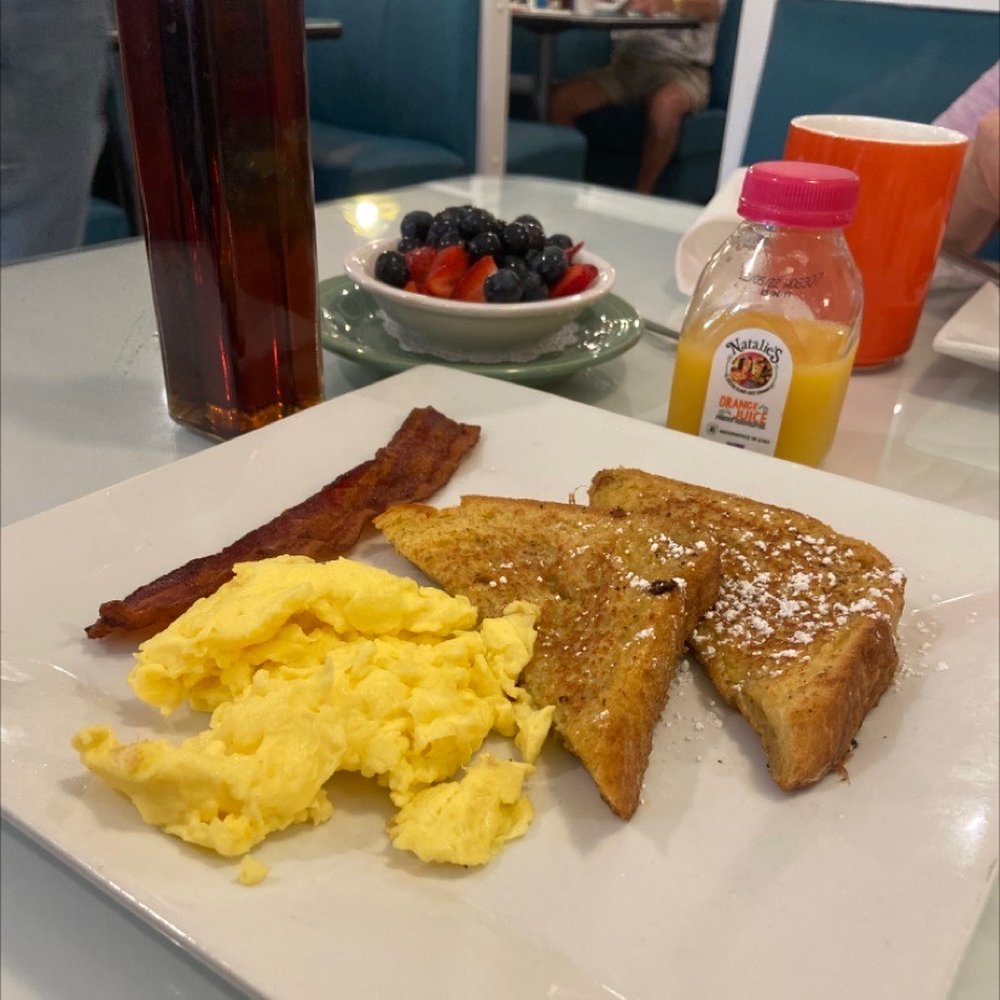 Lemon Tree - It's half of their big breakfast, we chose French toast over a Belgium waffle or pancakes. - Breakfast & Brunch Near Me - Vero Beach, Florida Lemon Tree - It's half of their big breakfast, we chose French toast over a Belgium waffle or pancakes. - Breakfast & Brunch Near Me - Vero Beach, Florida