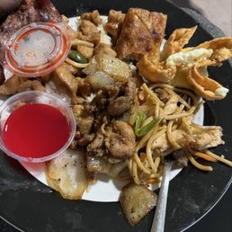 Little bit of everything except kung pao.