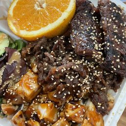 E. Short Rib, Chicken, & Ribeye Bento Box E. Short Rib, Chicken, & Ribeye Bento Box
