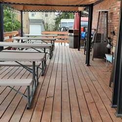 Stairs In Town Restaurant - patio dining area