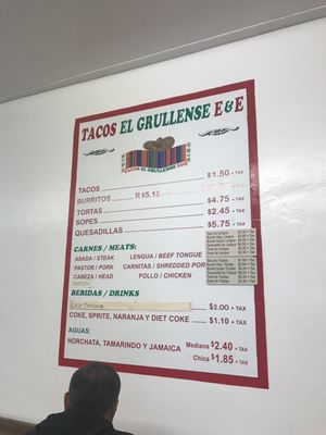 Menu photo 3 Tacos el Grullense E&E Redwood City, CA Menu photo 3 Tacos el Grullense E&E Redwood City, CA