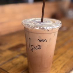 Shades of Brown Coffee and Art - Double dirty chai latte