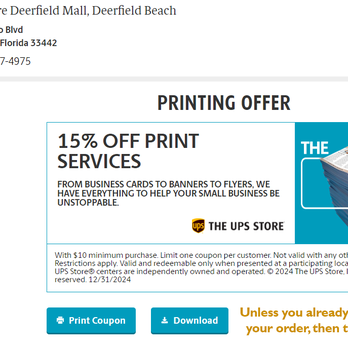The UPS Store - Shipping Centers Near Me - Deerfield Beach, Florida