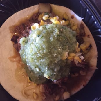Flying Iguana - Beef taco with tomatillo salsa. - Latin American Near Me - Neptune Beach, Florida