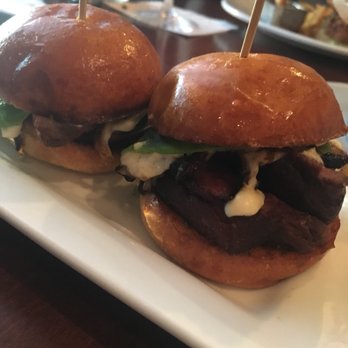 Copper Door Salem - Tenderloin sliders with Gorgonzola fondue - New American Near Me - Salem, New Hampshire Copper Door Salem - Tenderloin sliders with Gorgonzola fondue - New American Near Me - Salem, New Hampshire