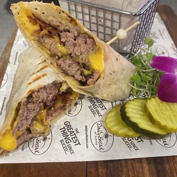 Popo's Local Bistro - Burger wrap - Wine Bars Near Me - Orlando, Florida Popo's Local Bistro - Burger wrap - Wine Bars Near Me - Orlando, Florida