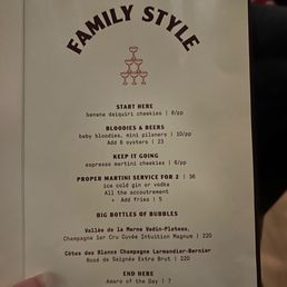 Family style cocktails Family style cocktails