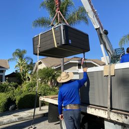Unloading off their delivery truck