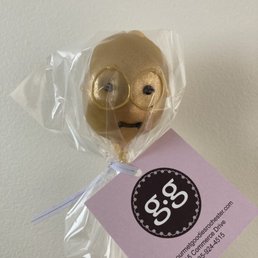 C-3PO cake pop for "May the 4th be with you" day. C-3PO cake pop for "May the 4th be with you" day.