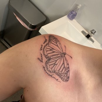 Laughing Buddha Seattle - Outline finished! - Tattoo Near Me - Seattle, Washington Laughing Buddha Seattle - Outline finished! - Tattoo Near Me - Seattle, Washington
