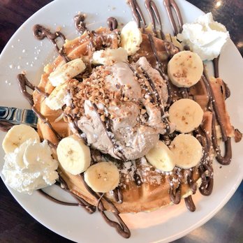 White Rabbit Dessert Experience - Nutella waffle with ice cream - Desserts Near Me - Tonawanda, New York White Rabbit Dessert Experience - Nutella waffle with ice cream - Desserts Near Me - Tonawanda, New York