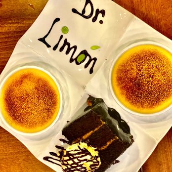 Dr. Limon Ceviche Bar - Kendall - Passion fruit Creme Brulee and Sobredosis De Chocolate - Peruvian Near Me - Miami, Florida Dr. Limon Ceviche Bar - Kendall - Passion fruit Creme Brulee and Sobredosis De Chocolate - Peruvian Near Me - Miami, Florida