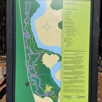 Maurice River Bluffs Preserve - One of the many, many trail maps in the area. - Hiking Near Me - Millville, New Jersey