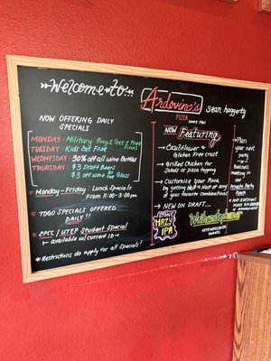 Menu photo 1 Ardovino's Pizza El Paso, TX Menu photo 1 Ardovino's Pizza El Paso, TX